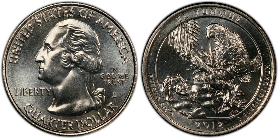 2012-D El Yunque Puerto Rico National Parks NP ATB 25C Quarter Denver mint NPD11 - Image 1 of 1