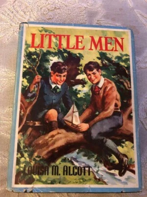Vintage Book LITTLE MEN Louisa M Alcott 1940 Illus. Erwin Hess with DJ - Whitman Foto 1 de 4