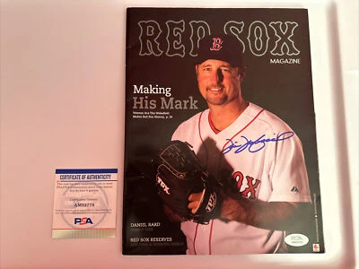 TIM WAKEFIELD Signed Autograph Boston RED SOX MAGAZINE MLB Baseball Program PSA - Image 1 of 4