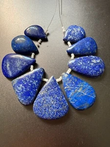 Lapis Lazuli gemstone pear shape beads size 34-23 mm strand BA-52 - Afbeelding 1 van 5