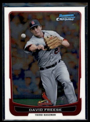 Bowman Chrome 2012 David Freese #205 Cardenales de San Luis Foto 1 de 2