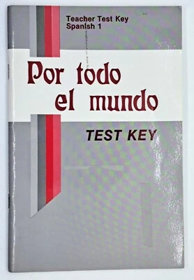Abeka Christian Homeschool-Spanish-1 Teacher Test Key for Por todo el mundo - Image 1 of 2
