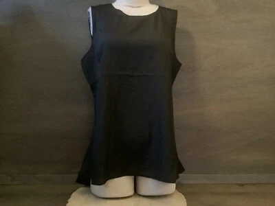 Top Weavers para mujer negro sin mangas con cremallera trasera TALLA M L XL NUEVO SIN ETIQUETAS TRANSPARENTE  Foto 1 de 4