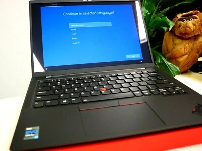 US ENGLISCH LENOVO THINKPAD X1 CARBON G9 WQUXGA i7-1185G7 32GB 1TB GAR LAPTOP - Bild 1 von 4