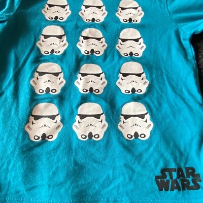 Star Wars Long Sleeve Unisex Kids Tee Shirt Blue Size S - Image 1 of 4