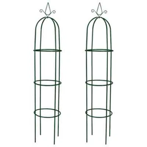 2x Rosensäule Rosenbogen Eisen Sonnenschutz Rosenturm Rankgitter Rankhilfe - Bild 1 von 5