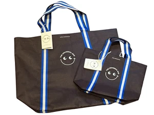 Anya Hindmarch Universal Tragetasche - 2er Set - Schokobraun - Neu mit Etikett - Bild 1 von 2