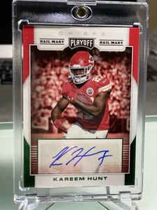 2017 Panini Playoff - Rps Autographs Kareem Hunt #RPS-KH Hail Mary (AU, RC) - Picture 1 of 2