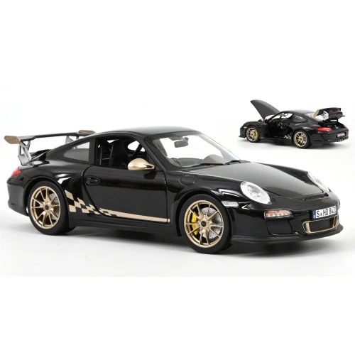 Norev Porsche 911 GT3 RS black & gold 2009 1/18 187563