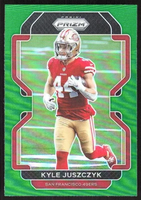 3445I 2021 Panini Prizm #57 Kyle Juszczyk Green - Image 1 of 2
