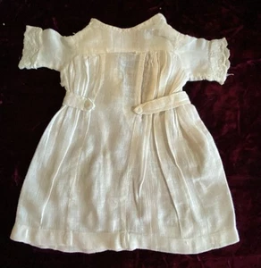 Antique 10” Cotton Dress For Antique Bisque Doll  Or Early Doll Lot 3638 - Picture 1 of 7