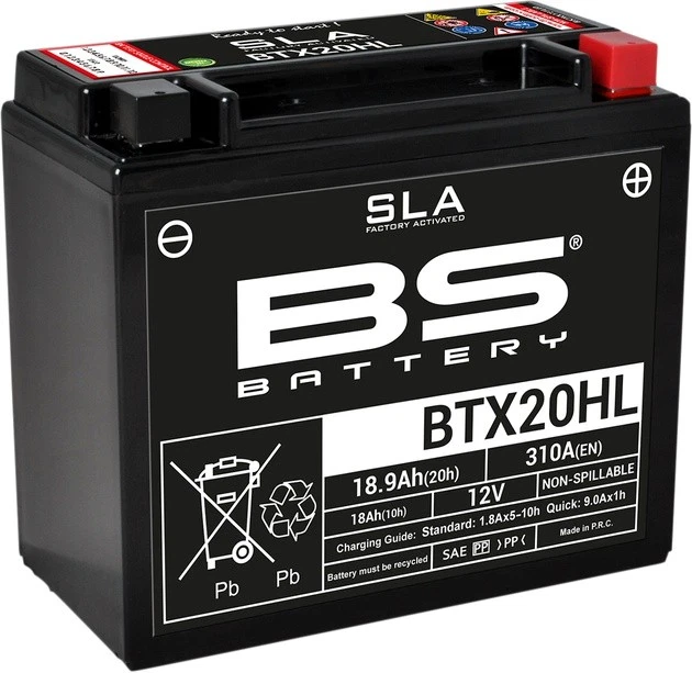 BS Battery SLA FA Maintenance Free Battery BTX20HL #300689 Motorcycle - Image 1 of 1