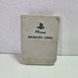 PS1 Official Memory Card  playstation 1 -PSone original grey + FREE POST - Picture 1 of 6