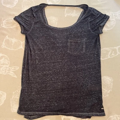 Blusa American Eagle para mujer talla S negra manga corta cuello holgado  Foto 1 de 4
