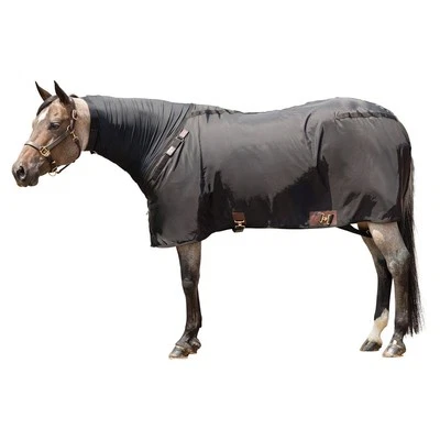 Schneiders V-Free Wither Horse Stable Sheet w/ Attached Faceless Slicker | Black - Image 1 of 4