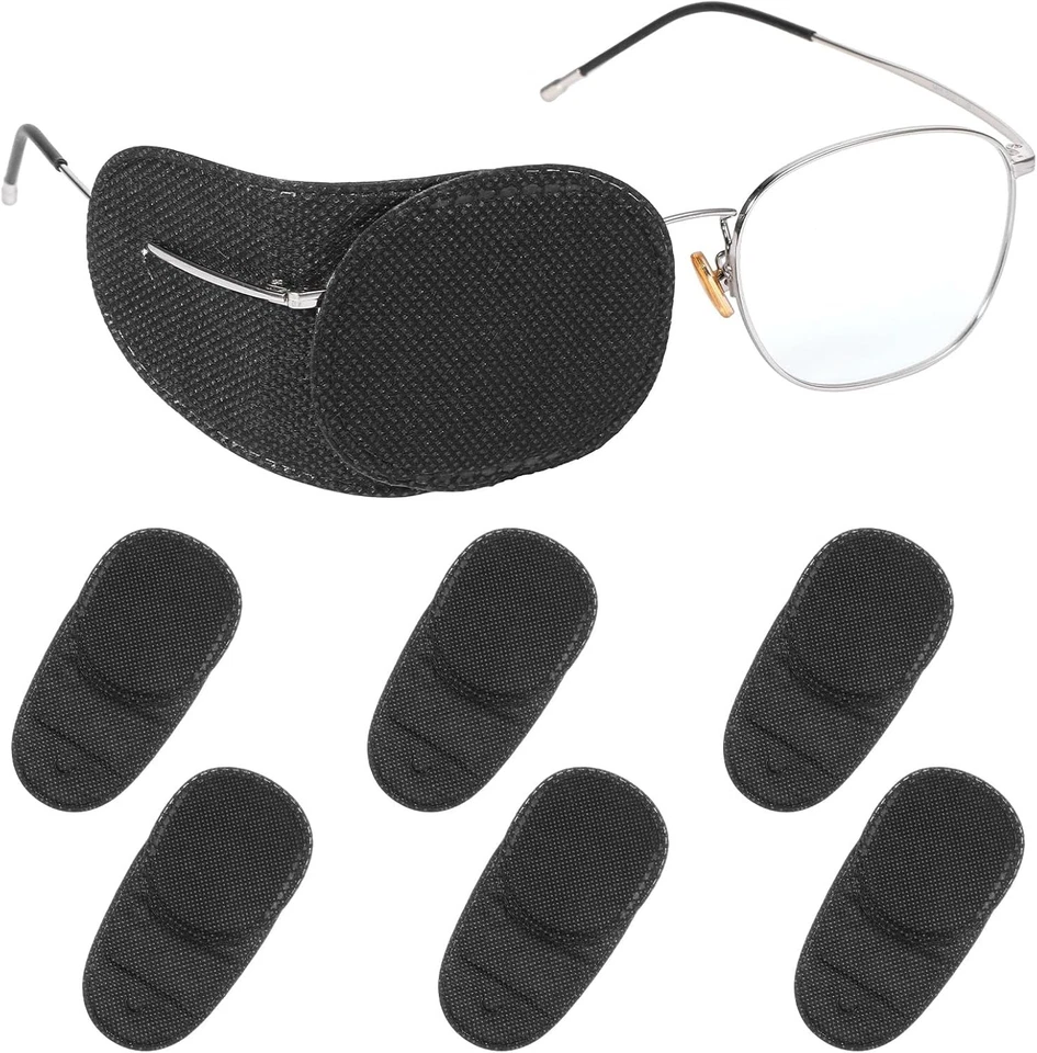 6 Stück Augenklappen für Brillen, Wiederverwendbare Augenklappe für Erwachsene u - Bild 1 von 4