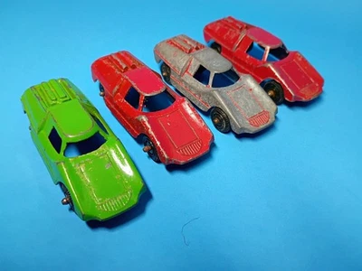 Vintage Tootsie Toy Fiat Abarth Lot Of 4 Diecast Collectible Cars - Image 1 of 4