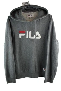 FILA Grey Hoodie size L Mens Pullover Casual Outdoors Outerwear - Picture 1 of 8