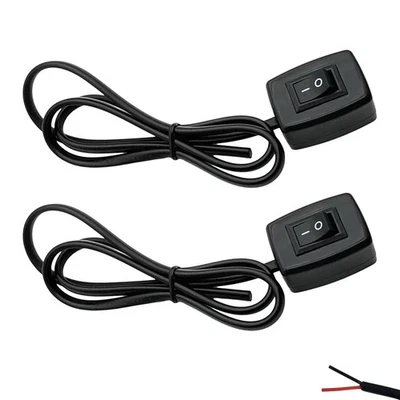 Kfz-Schalter EIN/AUS Selbstklebender Schalter 12V/24V mit 75 cm Kabel Universal - Bild 1 von 4