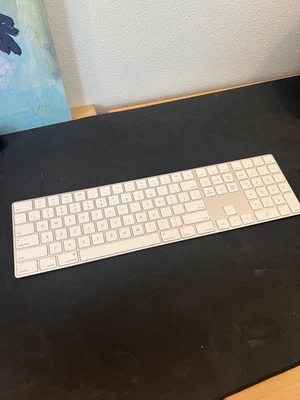 Apple A1843 Wireless Rechargeable Bluetooth Magic Keyboard With Extender On Back - Image 1 of 4
