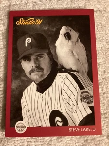 1991 Studio Steve Lake #216 Phillies & Awesome Bird - Foto 1 di 2