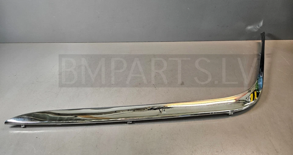 NEU BM BMW 7ER E38 STOßSTANGE ZIERLEISTE ABDECKUNG CHROM VORNE LINKS 8125437 - Bild 1 von 4