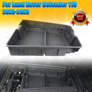 Black Rear Organizer Storage Box Tray For Land Rover Defender 110 2020-2023 2022 - Picture 1 of 14
