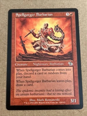 Spellgorger Barbarian #100 (NM) Judgment JUD Magic MTG - Image 1 of 2