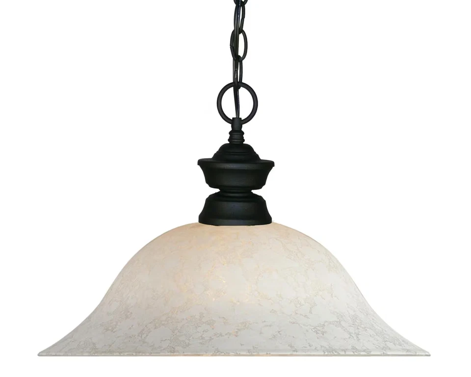 Z-Lite Signature 1 Light Pendant in Matte Black 100701mb-wm16
