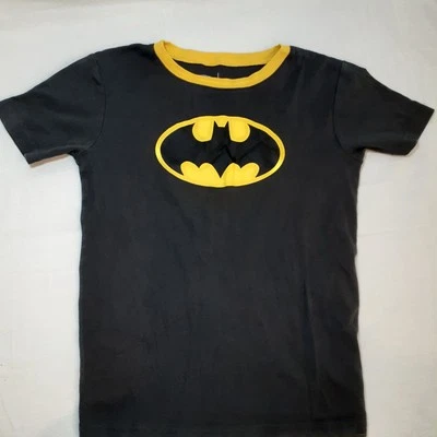 Camiseta Carter's Niños Talla 12 Ajuste Ajustado Batman Manga Corta Negra Amarilla Foto 1 de 4