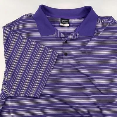 Nike Golf Dri-FIT XXL Púrpura Rayas Polo Para Hombre Manga Corta Atlética Foto 1 de 4