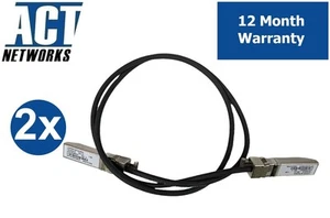 Pair of Juniper Networks 1 Meter 10Gb SFP+ Direct Attach Copper (DAC) Cables - Picture 1 of 2