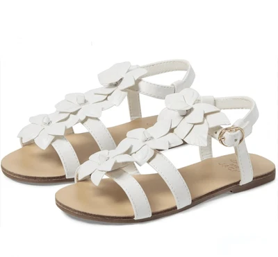 Sandalia Flor Janie & Jack en Blanco Talla 8 Foto 1 de 4