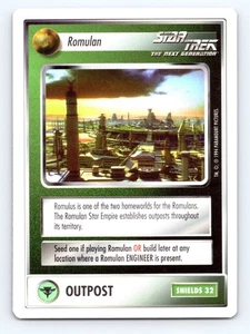 Star Trek CCG TCG Romulan Outpost Card White Border STNG TNG Gaming - Bild 1 von 2