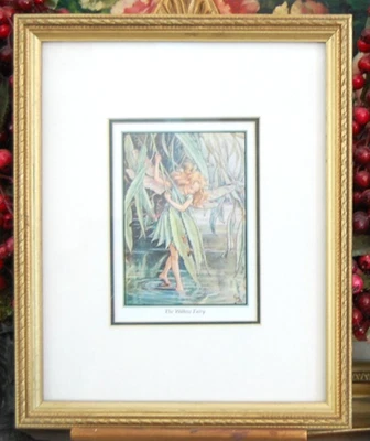 FRAMED VINTAGE 1990'S CICELY MARY BARKER FAIRY FLOWER SERIES: THE WILLOW FAIRY - Image 1 of 4