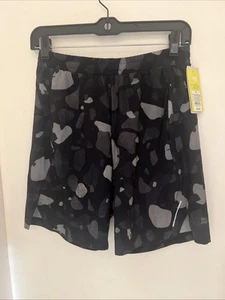 Neu mit Etikett All In Motion Herren-Laufshorts Größe S schwarz Tarnmuster ungefüttert Größe S 7 "Innennaht - Bild 1 von 5