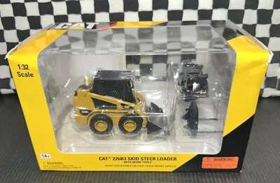 Norscot Caterpillar 226B3 Skid-Steer Loader w/Work Tools - 1:32 Diecast MIB - Image 1 of 4