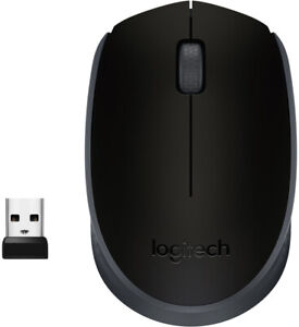 Logitech - M170 Wireless Compact Mouse with Ambidextrous Design - Black