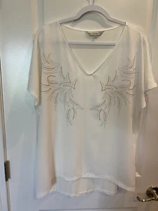 Casual Collection by F&F women’s 16/1x short sleeve blouse, gorgeous bling - Picture 1 of 11