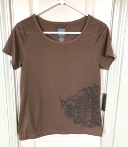 The North Face VaporWick Womens Med Brown Short Sleeve T-Shirt - Picture 1 of 5