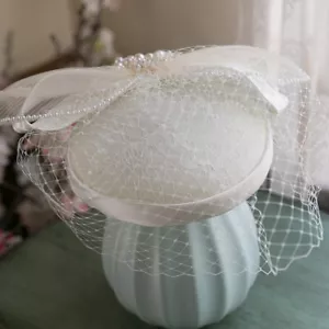Gorra Tocado Clip Boda Fiesta Sombrero Caliente Real Pastillero Sombrero Malla Velo - Imagen 1 de 7
