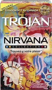 TROJAN Nirvana Collection Variety Pack Lubricated Latex Condoms, 10 Count - Picture 1 of 2