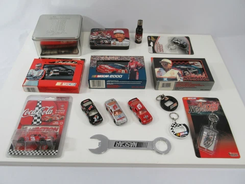 Dale Earnhardt #3 NASCAR Tin Shot Glass Bottle Opener Keychain Collectibles Lot Cover