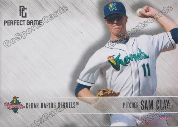 2016 Cedar Rapids Kernels Sam Clay RC Rookie Twins - Image 1 of 1