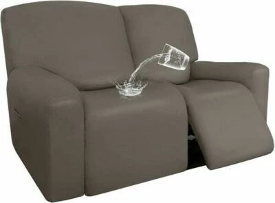 Fundas reclinables de cuero PU fáciles de llevar, impermeables elásticas topo Foto 1 de 4