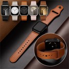 Genuine Leather Apple Watch Band Strap for iWatch Series 9 8 7 6 5 4 3 45mm 41mm