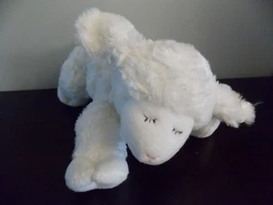 Baby Gund Winky weiß 9 Zoll langes Lamm Schaf Plüsch Rassel Stofftier Liebe GUC - Bild 1 von 3