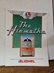 1988 LIONEL HIAWATHA MILWAUKEE ROAD PASSENGER SET~ 6-51000~BROCHURE ONLY - Picture 1 of 8