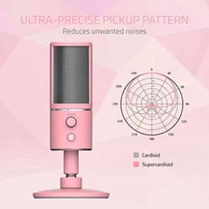 Razer Seiren X Microphone USB Streaming Broadcasting PC Quartz - Afbeelding 1 van 4