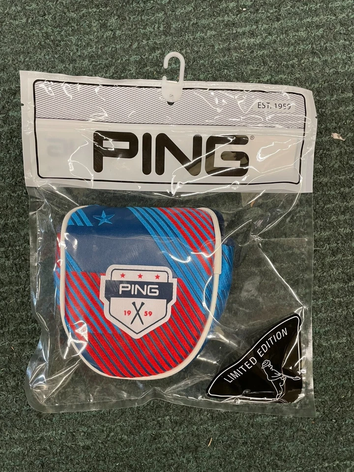 Ping Limited Edition USA Red White Blue Golf Mallet Putter Head Cover